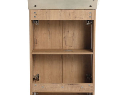 Freestanding Bathroom Vanity With Sink And Storage Rack, Soft Close Doors Base With Basin