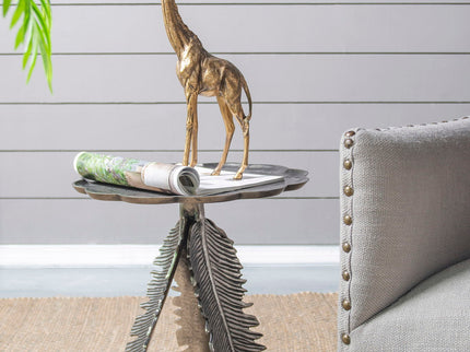 Leaf Side Table - Silver