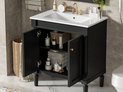 Bathroom Vanity Cabinet With Sink, Soft Close Doors, Storage Cabinet
