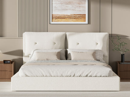 Airframe - Upholstered Bed Frame With Double Layered Upholstered Headboard