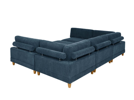 Modern Modular Sectional With Adjustable Back Support