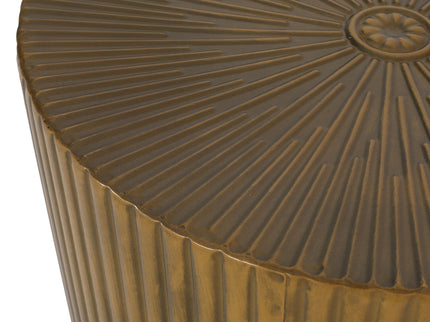 Langseth - Iron Sunburst Side Table Modern Design