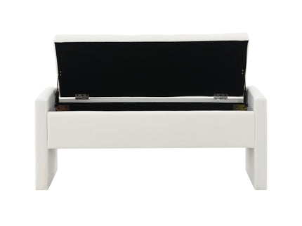 Modern Upholstered Large Bed End Bench With Storage