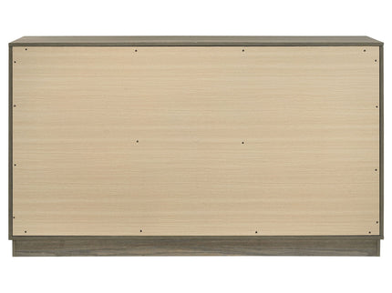 Edmondson - 9 Drawer Dresser With Hidden Jewelry Tray - Natural / Gray