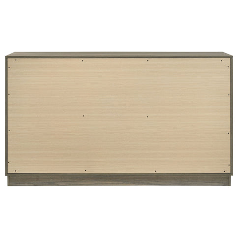 Edmondson - 9 Drawer Dresser With Hidden Jewelry Tray - Natural / Gray
