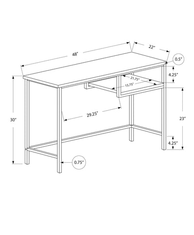 Computer Desk For Home Office, Compact Modern Design, Contemporary & Modern