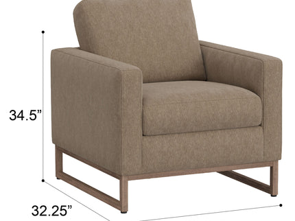 Accent Chair With Track Arm Design
