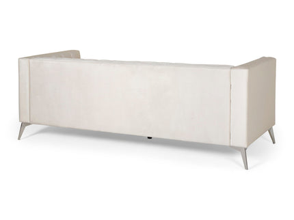 Contemporary 3 Seater Sofa With Button Tufting