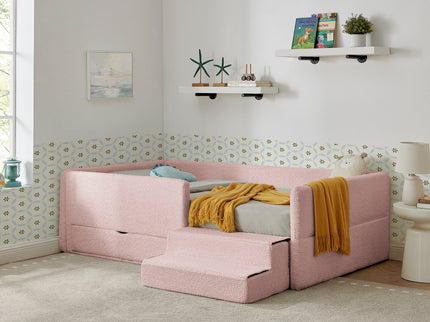 Safe Kids Bed With Guardrails And Storage