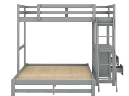 Bunk Bed With Built In Desk And 3 Drawers