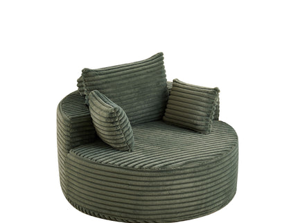 Modern Single Sofa With Backrest Pillow For Living Room