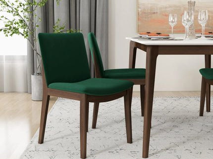 Laura - Mid-Century Modern Solid Wood Dining Chair (Set of 2)