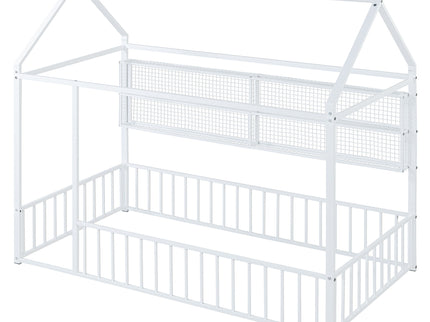 House Frame With Fence And Shelves
