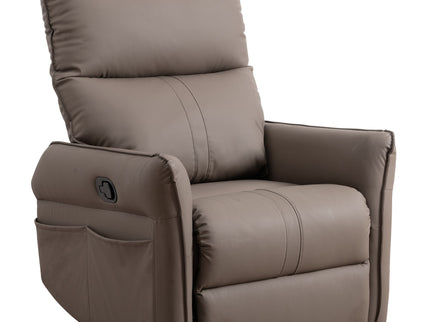 360° Modern Small Rocking Swivel Recliner Chair With Side Pocket
