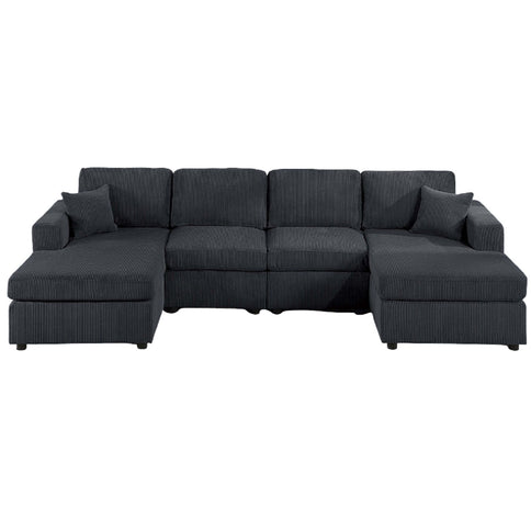 Modern Design Sectional Set With Right And Left Arm Chaise