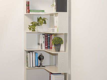 L-Shaped Design Corner Bookshelf