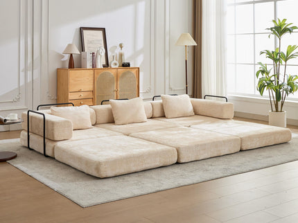 Convertible Floor Sofa Bed, Boneless Modular Sectional Sofa For Living Room