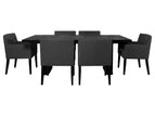 Dark Gray / 7 Pc. Table, 6 Chairs