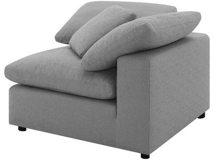 Segoura - 5 Piece Upholstered Modular Sectional With Reclined Back Pillows - Gray