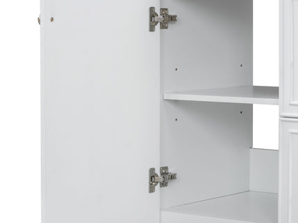 Bathroom Vanity With Ceramic Sink, Soft Close Doors, Adjustable Shelves