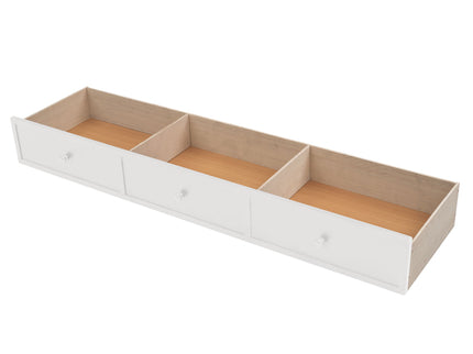 Stairway Bunk Bed With Storage And Guard Rail For Bedroom