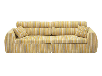 3 Seater, Couch With Throw Pillows For Living Room