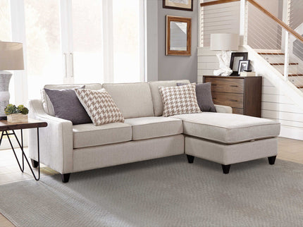 Isla - L-Shaped Sectional Sofa With Pillows - Beige