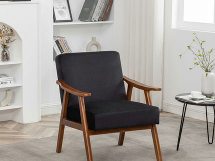 Accent Chair, Classic Mid Century Modern For Extra Seating