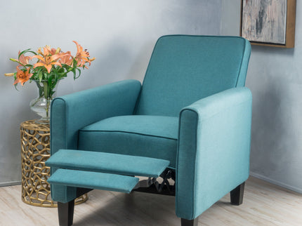 Upholstered Push Back Recliner Chair For Living Room
