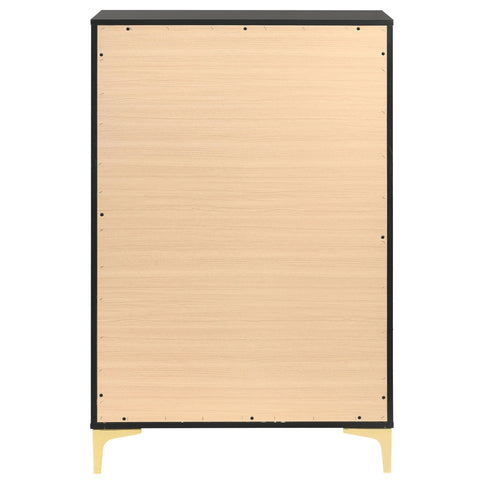 Lexie - 5 Drawer Rectangular Chest - Black