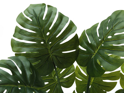 45" Tall, Artificial Plant, Monstera Tree, Indoor, Faux, Fake, Floor, Greenery, Potted, Real Touch, Decorative - Green / Black