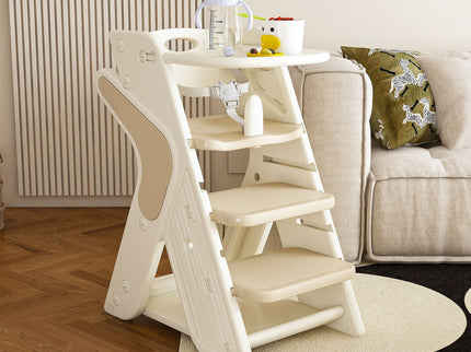 Multifunctional Growing Up Dining Chair With Adjustable Height And 5 Point Seat Belts