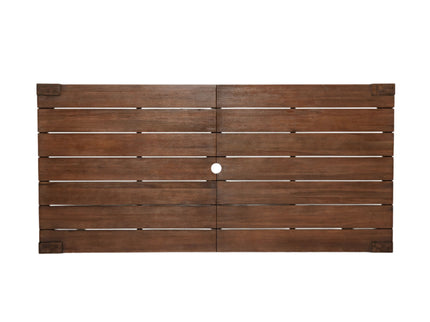 Rustic Patio Dining Set For 6 With Removable Cushions