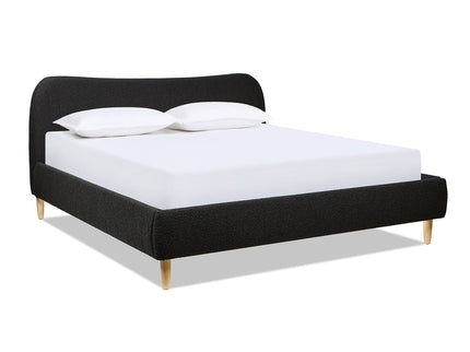 Roman - Curved Headboard Upholstered Platform Bed