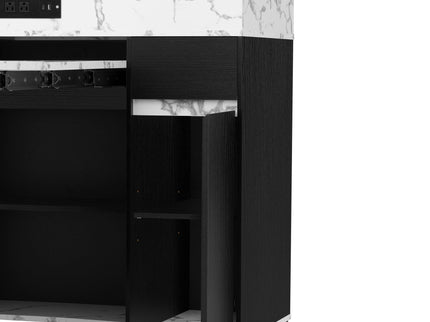 Extendable Dining Table With Folding Top, Rolling Kitchen Island With Drawers And Power Outlet