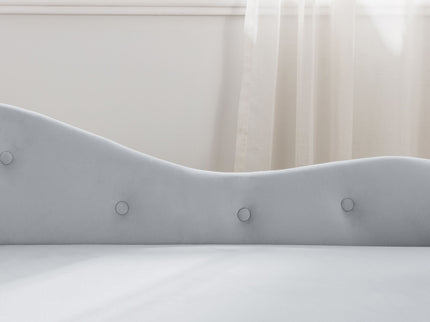 Chaise Lounge Indoor, Lounge Chair For Bedroom With Storage & Pillow, Modern Upholstered Rolled Arm Chase Lounge For Sleeping With Nailhead Trim For Living Room Bedroom Office