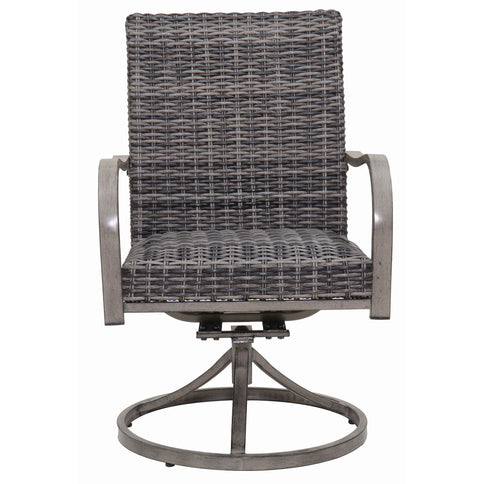Outdoor Swivel Dining Chair (Set of 2) - Gray