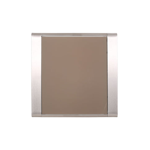 Cape Coral - Contemporary Side Table With Frosted Glass Top