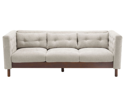 Upholstered Sofa Modern 3 Seater Sofa Couch With Tufted Design For Living Room