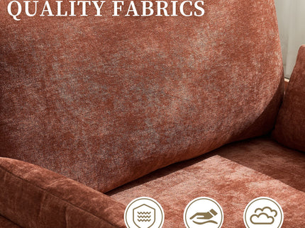 Mid Century Modern Foldable Sofa Bed, 3 In 1 Convertible Sleeper With 3 Pillows