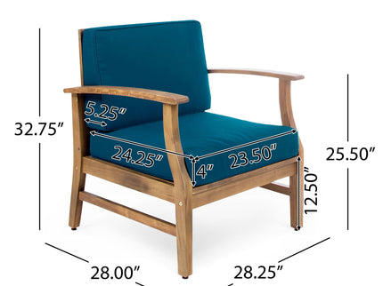 Perla - Contemporary Club Chair With Water Resistant Cushionі