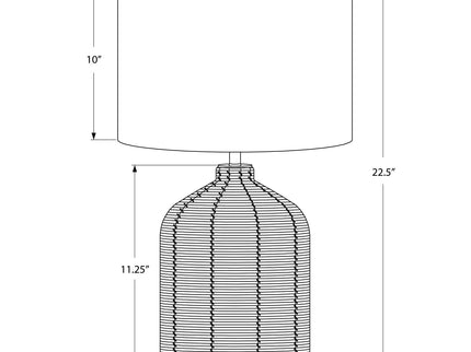 Lighting, Table Lamp, Rattan, Modern