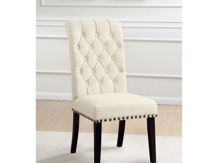 Button Tufted Side Chairs (Set of 2) - Beige