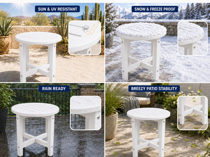 Round Outdoor Side Table
