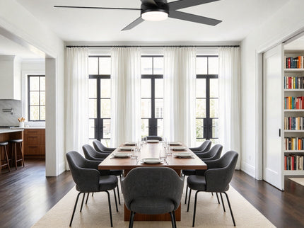 Flush Mount Ceiling Fan With Light