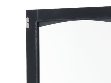 Tall Bathroom Storage Cabinet With Glass Doors, Free-Standing, Two Drawers, And Adjustable Shelves, Board, Painted Perfect For Displaying Your Favorite Items