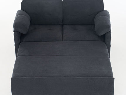 Convertible Pull Out Sofa Bed Queen Size, 3 In 1 With Side Storage