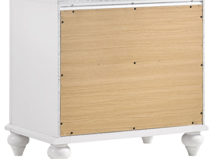 Barzini - 2 Drawer Nightstand Storage - White