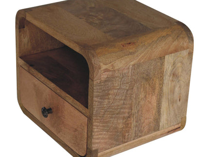 Curved Upper Slot Floating Nightstand