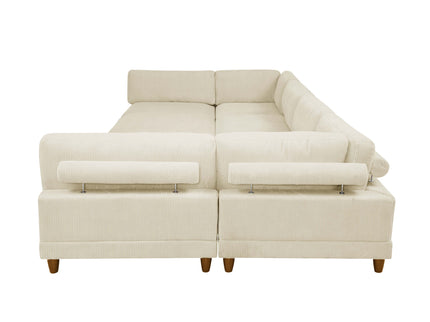 Modern Modular Sectional With Adjustable Back Support